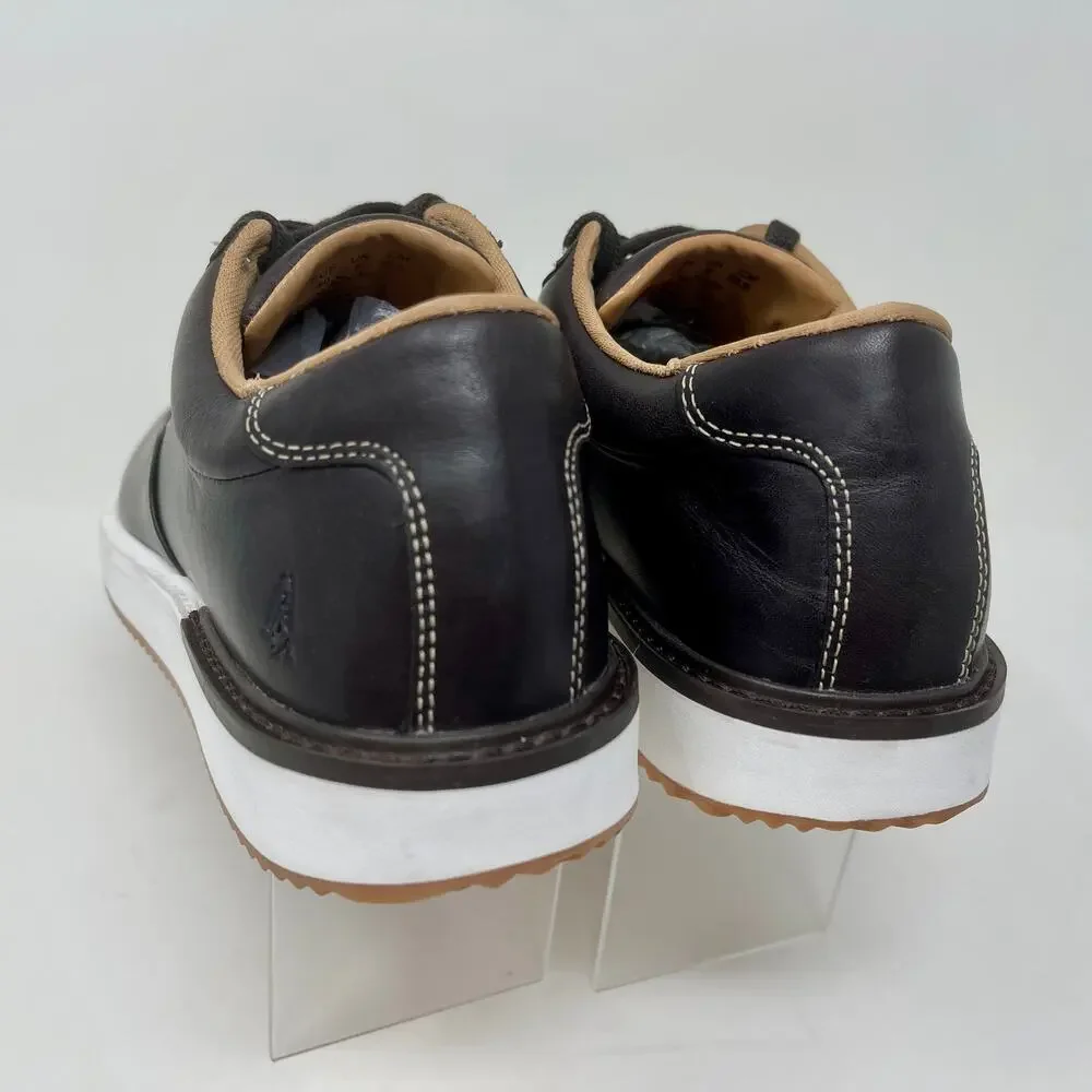 Hush Puppies Keaton Sneakers Leather Mens‎ 7 Dark Brown 114.9=K.10.4